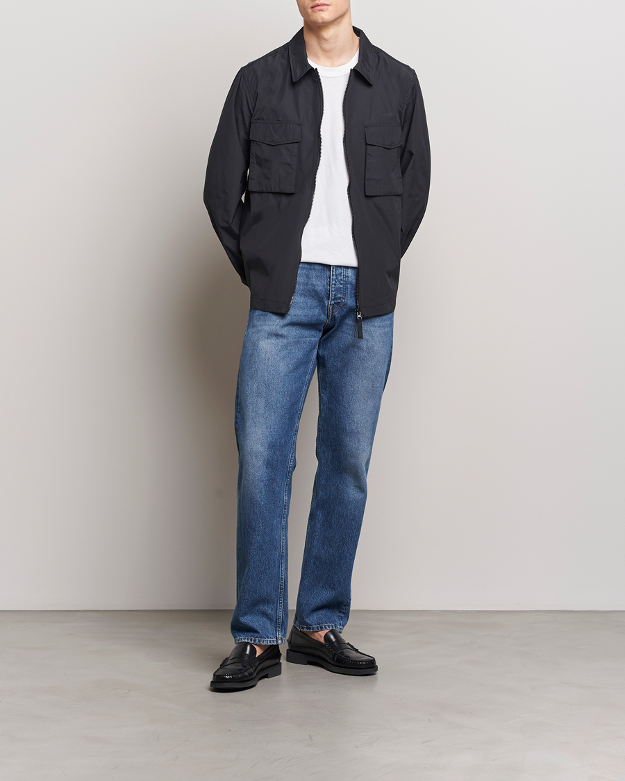 Homme | Chemises | A Day's March | Buxton Nylon Overshirt Black