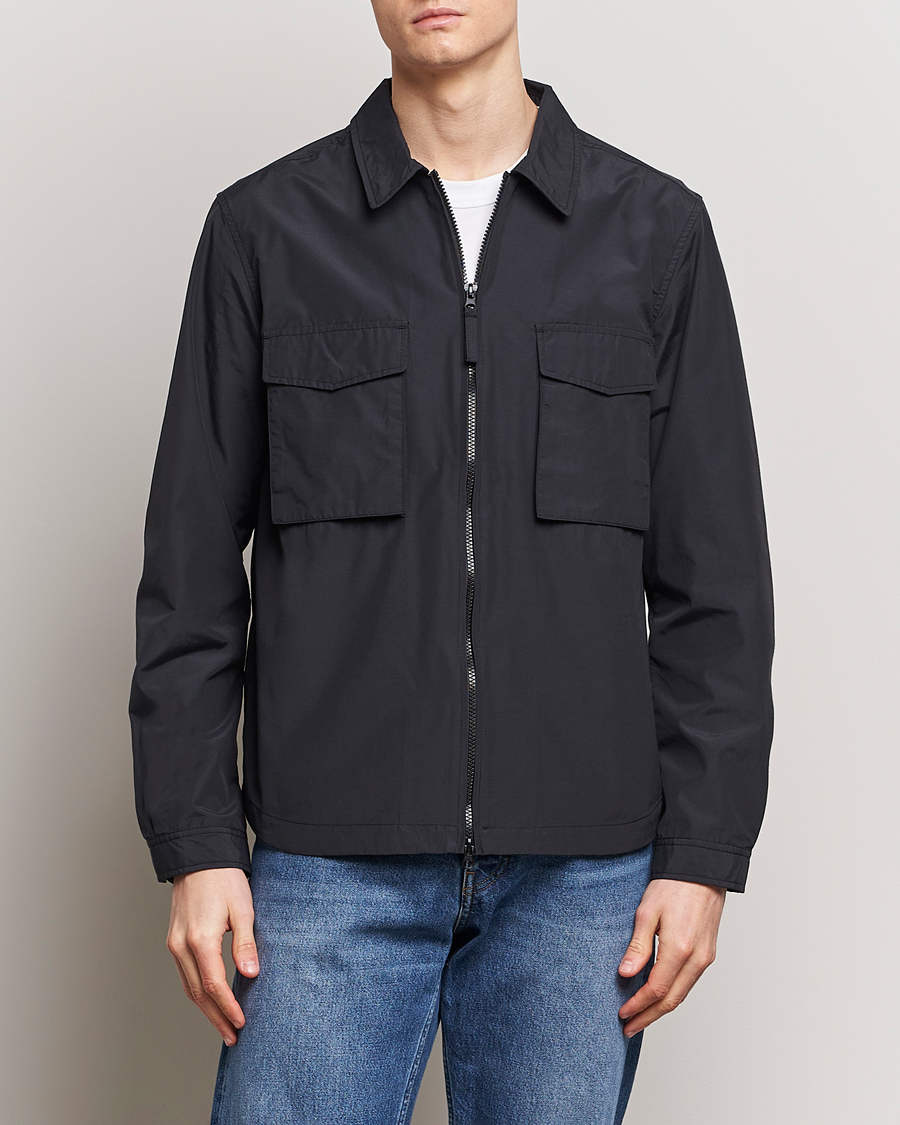 Homme | A Day's March | A Day's March | Buxton Nylon Overshirt Black