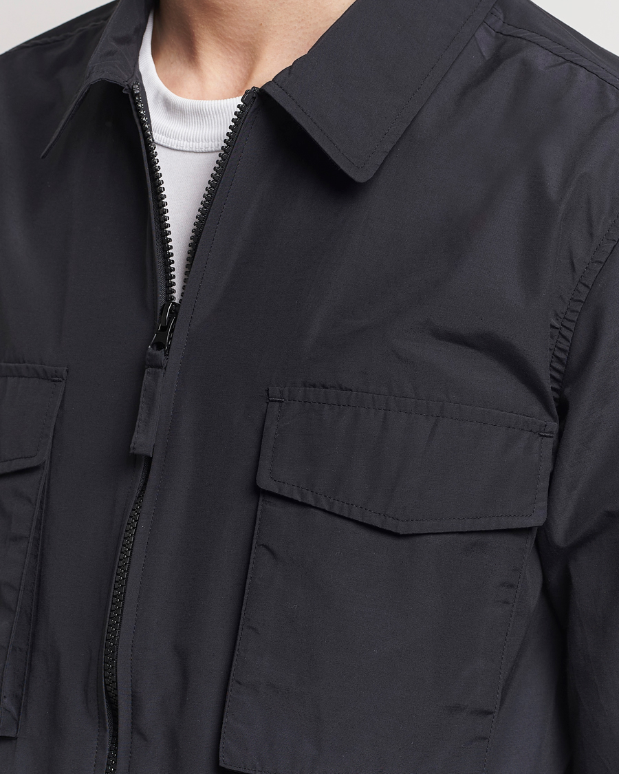 Homme | Chemises | A Day's March | Buxton Nylon Overshirt Black