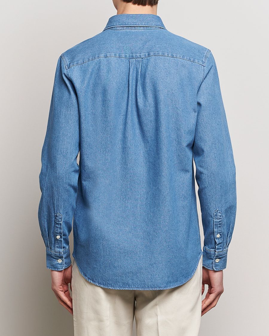 Homme | Chemises | A Day's March | Mason Denim Shirt Light Blue