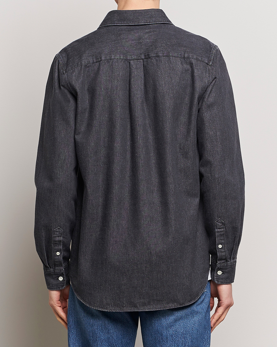Homme | Chemises | A Day's March | Mason Sturdy Denim Shirt Off Black