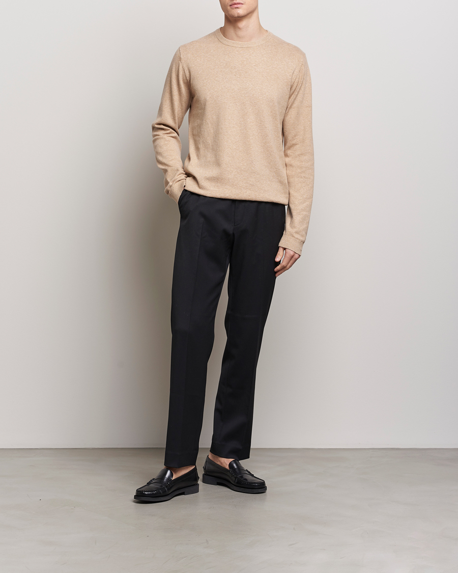 Homme | Pulls Et Tricots | A Day's March | Alagon Cotton/Linen Crew Khaki