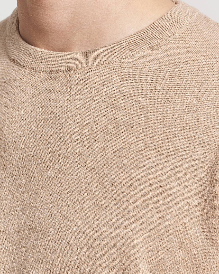 Homme | Pulls Et Tricots | A Day's March | Alagon Cotton/Linen Crew Khaki