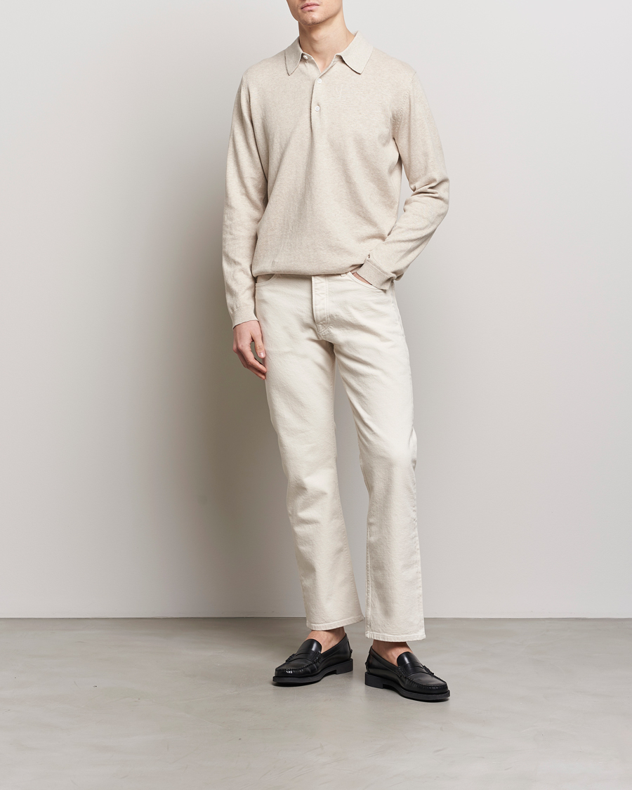 Homme | Pulls Et Tricots | A Day's March | Ambroz Cotton/Linen Polo Sand