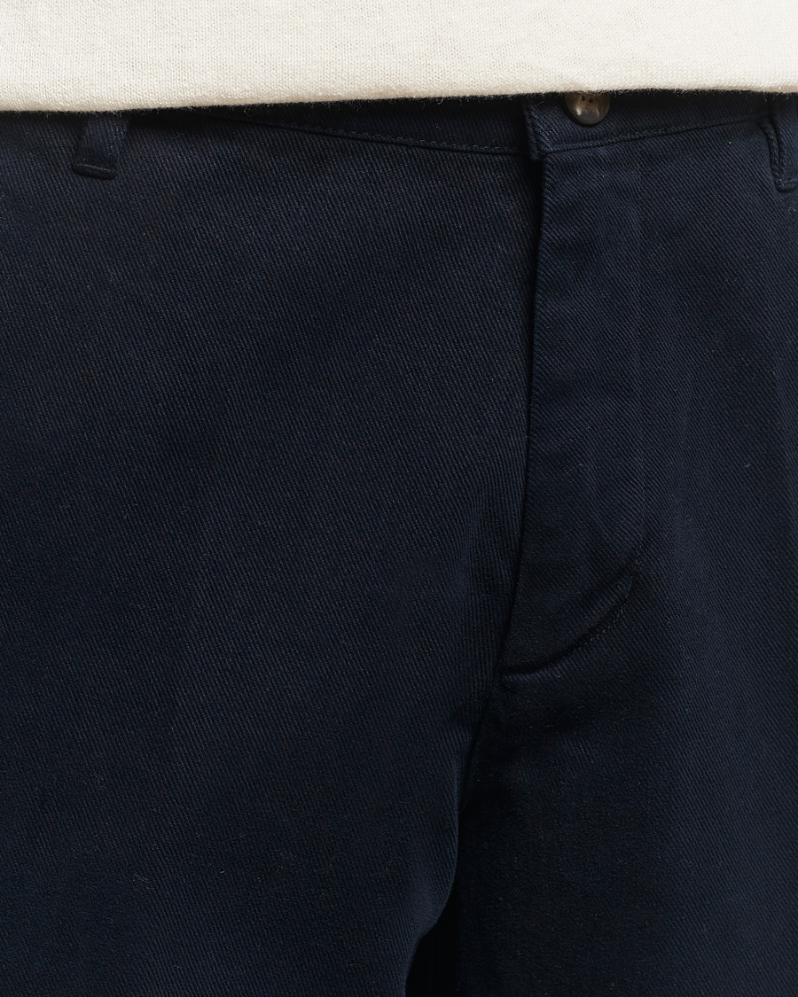 Homme | Pantalons | A Day's March | Miller Cotton/Lyocell Trousers Navy