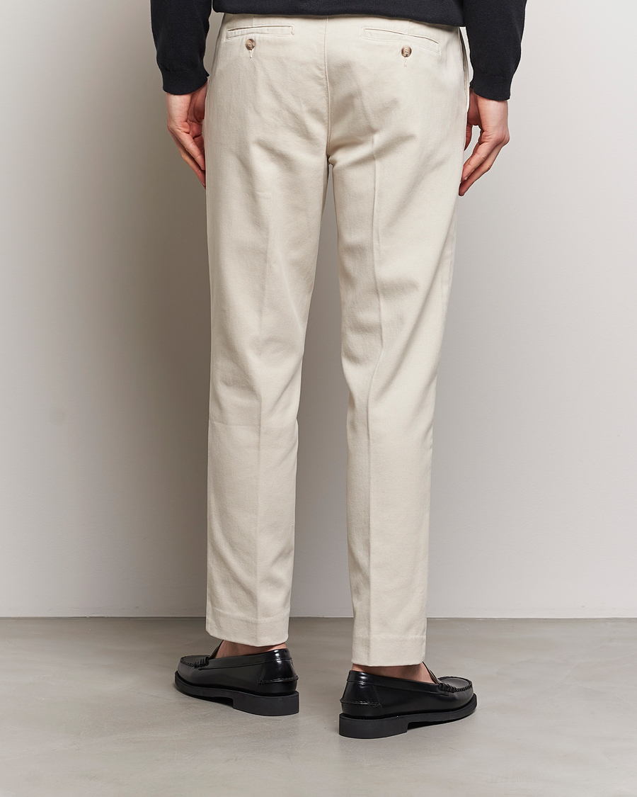 Homme | Pantalons | A Day's March | Miller Cotton Lyocell Trousers Oyster