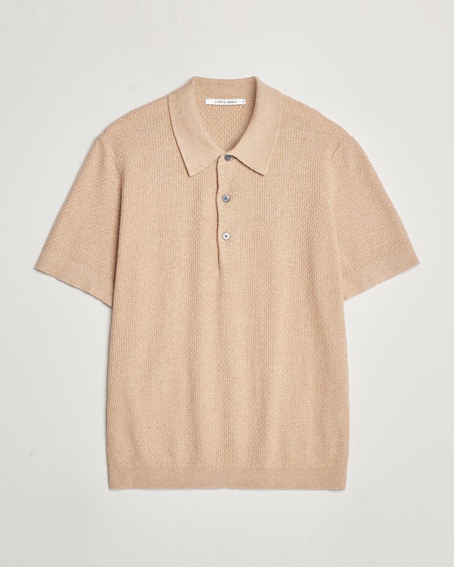 Homme | Polos | A Day's March | Rosehall Bric Polo Khaki