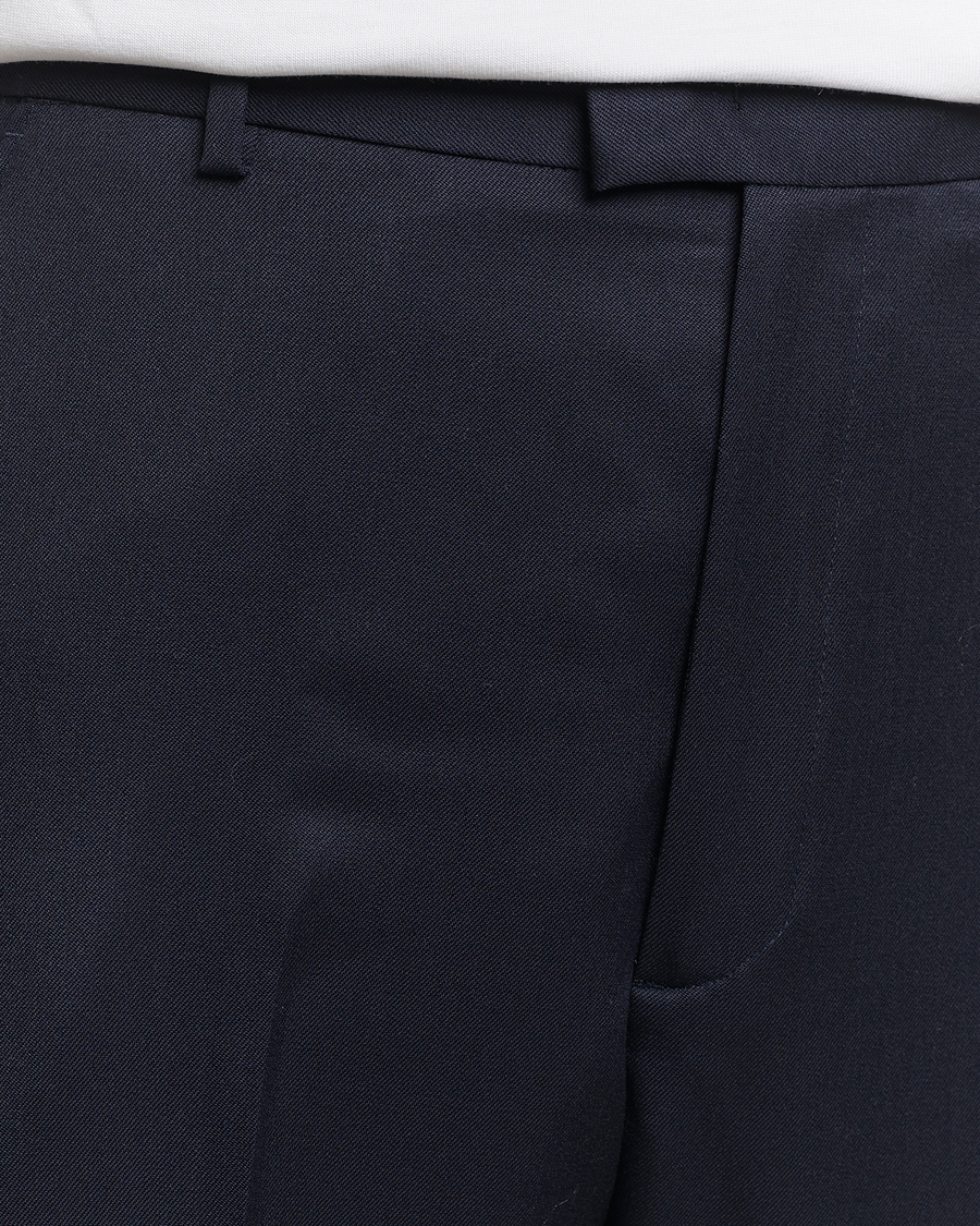 Homme | Pantalons | A Day's March | Edward Relaxed Wool Trousers Navy