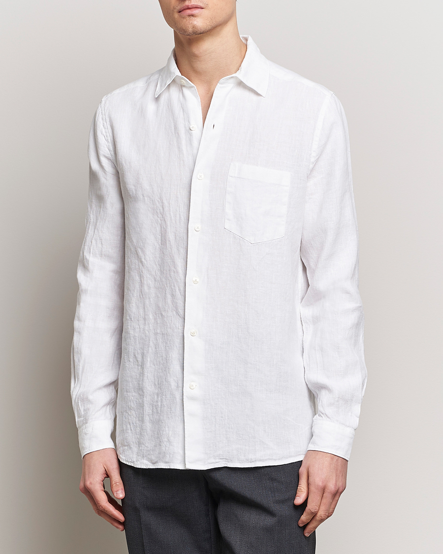 Homme | Business & Beyond | A Day's March | Abu Linen Shirt White