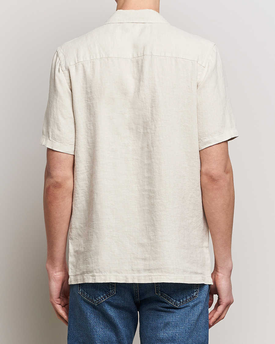 Homme | Chemises | A Day's March | Yamu Linen Short Sleeve Shirt Sand