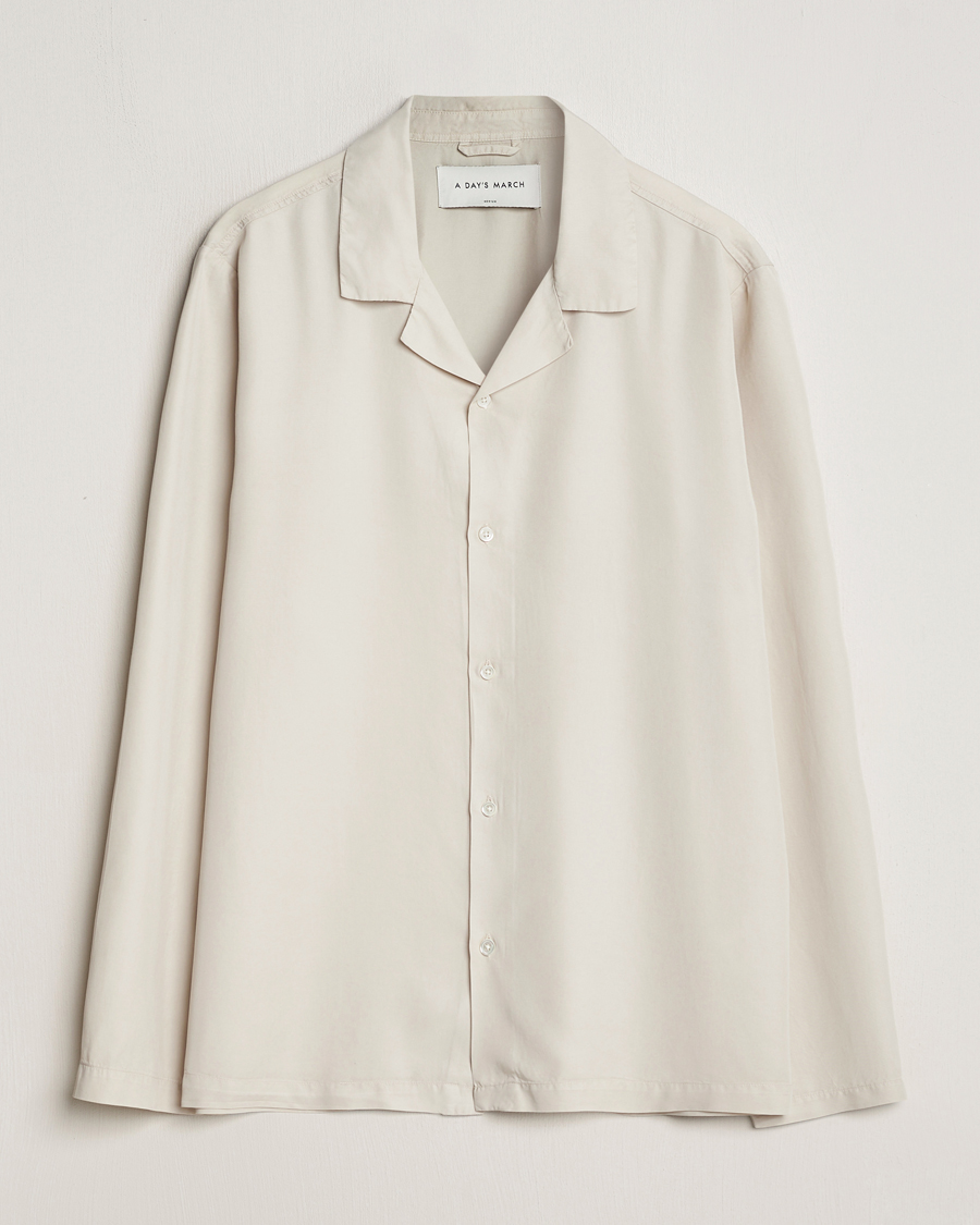 Homme | Chemises | A Day's March | Chase Camp Collar Lyocell Shirt Oyster
