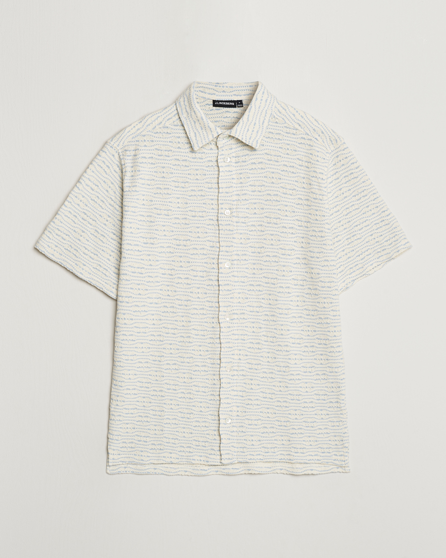 Homme | Chemises | J.Lindeberg | Torpa Structure Shirt Chambray Blue