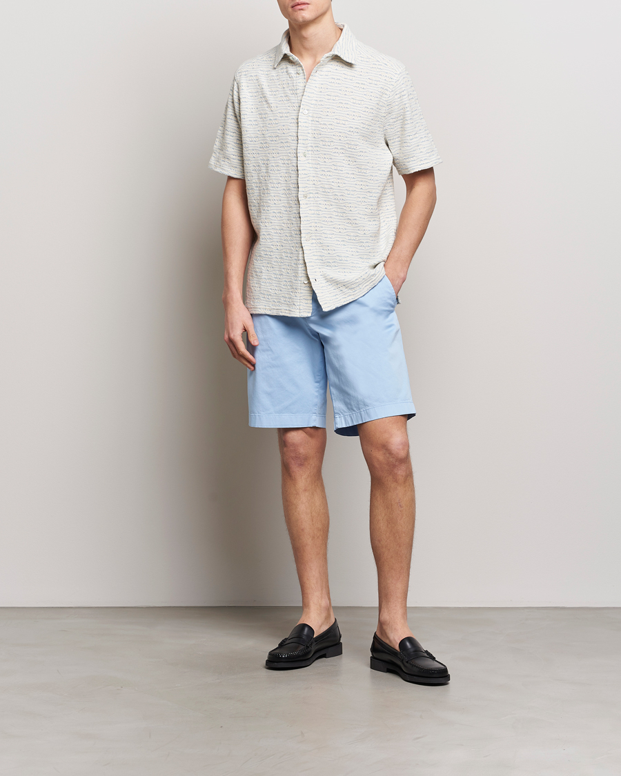 Homme | Chemises | J.Lindeberg | Torpa Structure Shirt Chambray Blue