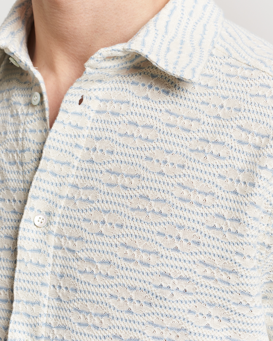 Homme | Chemises | J.Lindeberg | Torpa Structure Shirt Chambray Blue