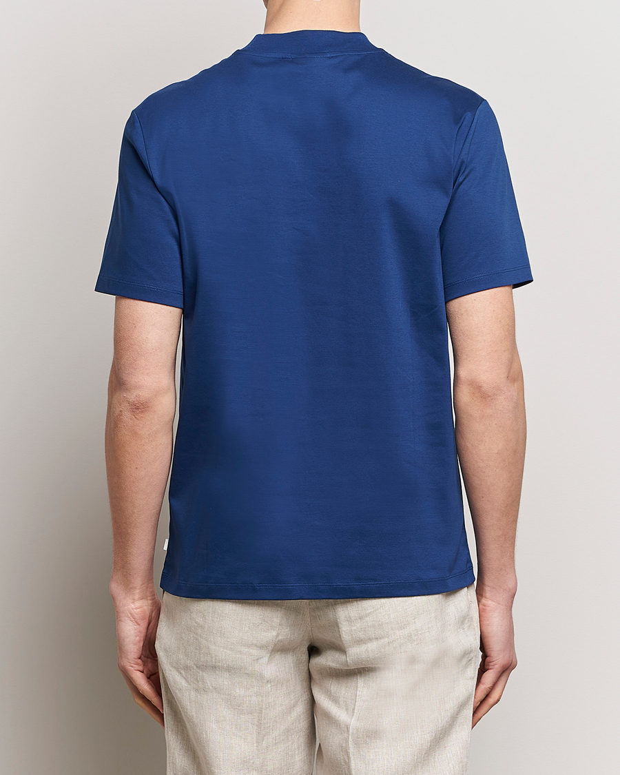 Homme | T-shirts | J.Lindeberg | Ace Mock Neck T-Shirt Estate Blue