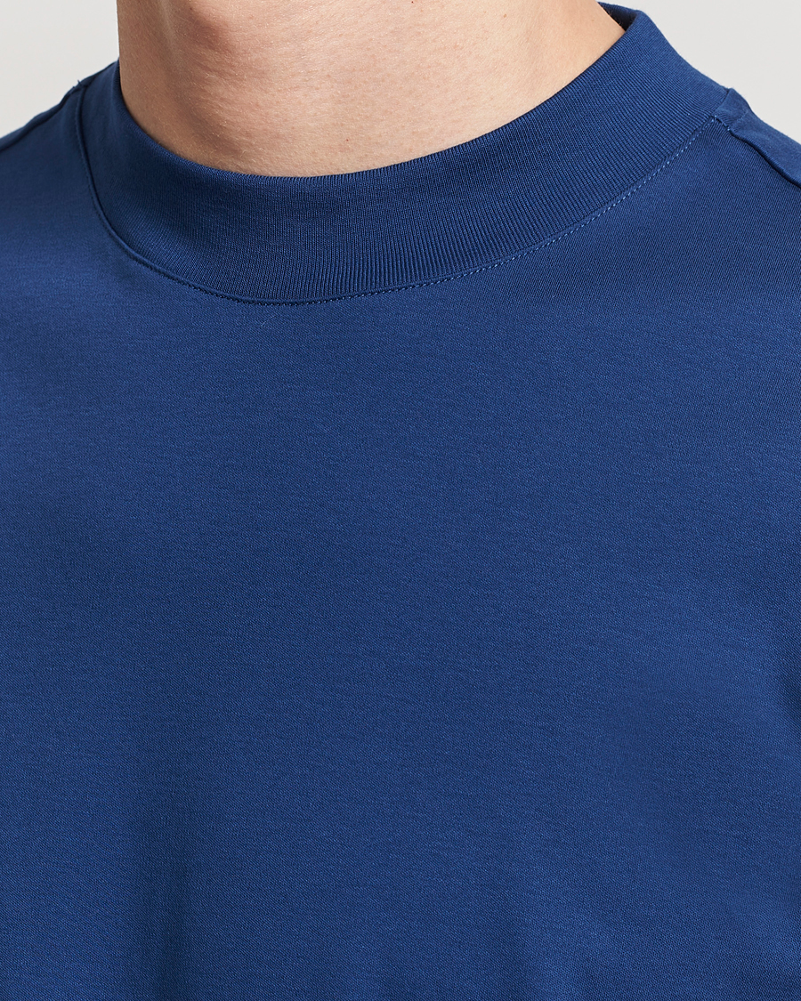 Homme | T-shirts | J.Lindeberg | Ace Mock Neck T-Shirt Estate Blue