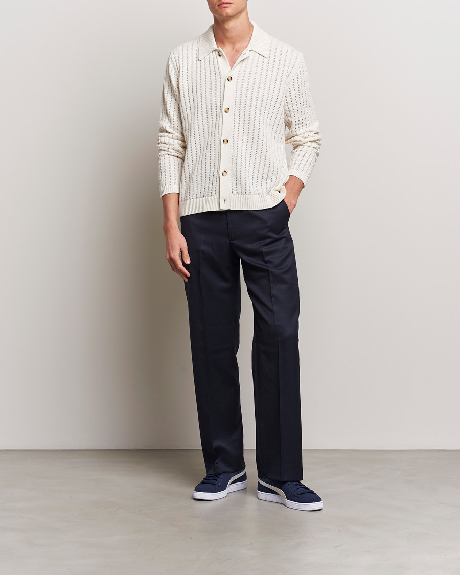 Homme | Pulls Et Tricots | J.Lindeberg | Edmondo Collar Cardigan Cloud White