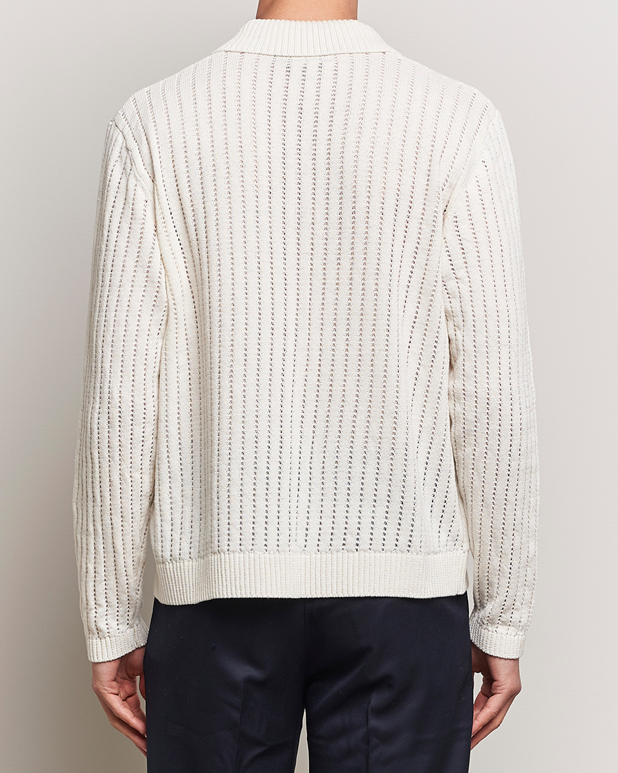 Homme | Pulls Et Tricots | J.Lindeberg | Edmondo Collar Cardigan Cloud White