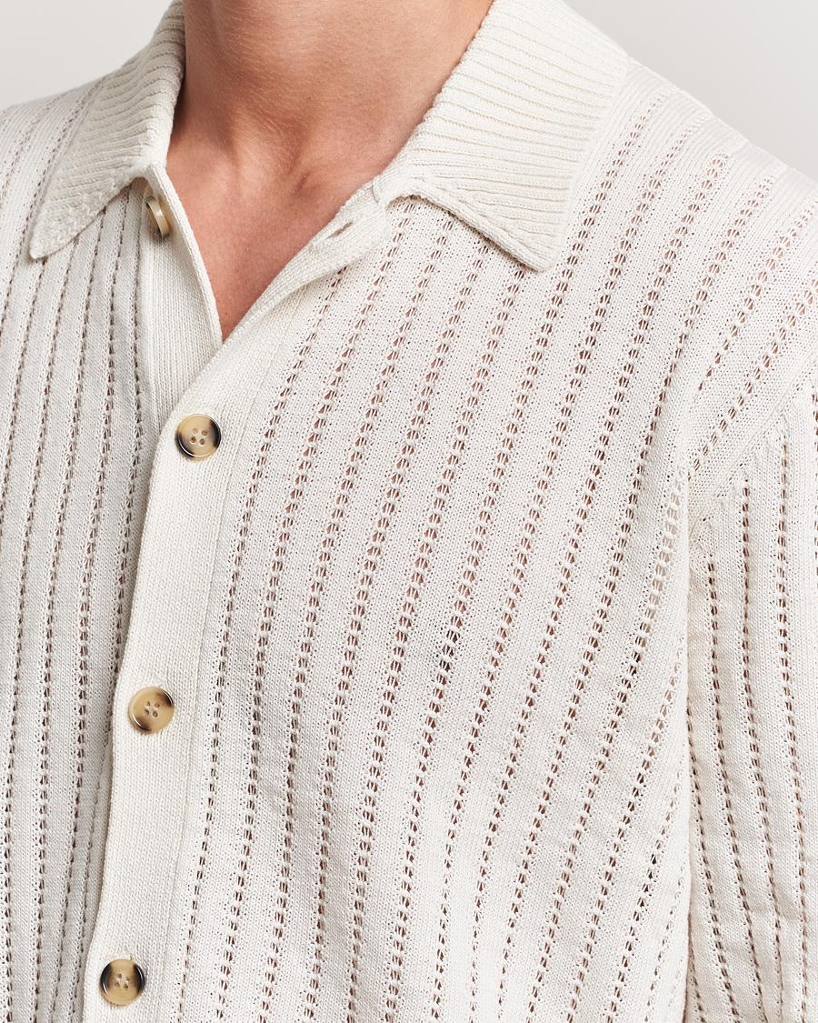 Homme | Pulls Et Tricots | J.Lindeberg | Edmondo Collar Cardigan Cloud White