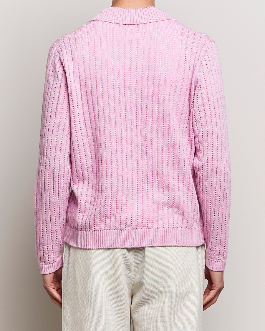 Homme | Pulls Et Tricots | J.Lindeberg | Edmondo Collar Cardigan Pink Lavender