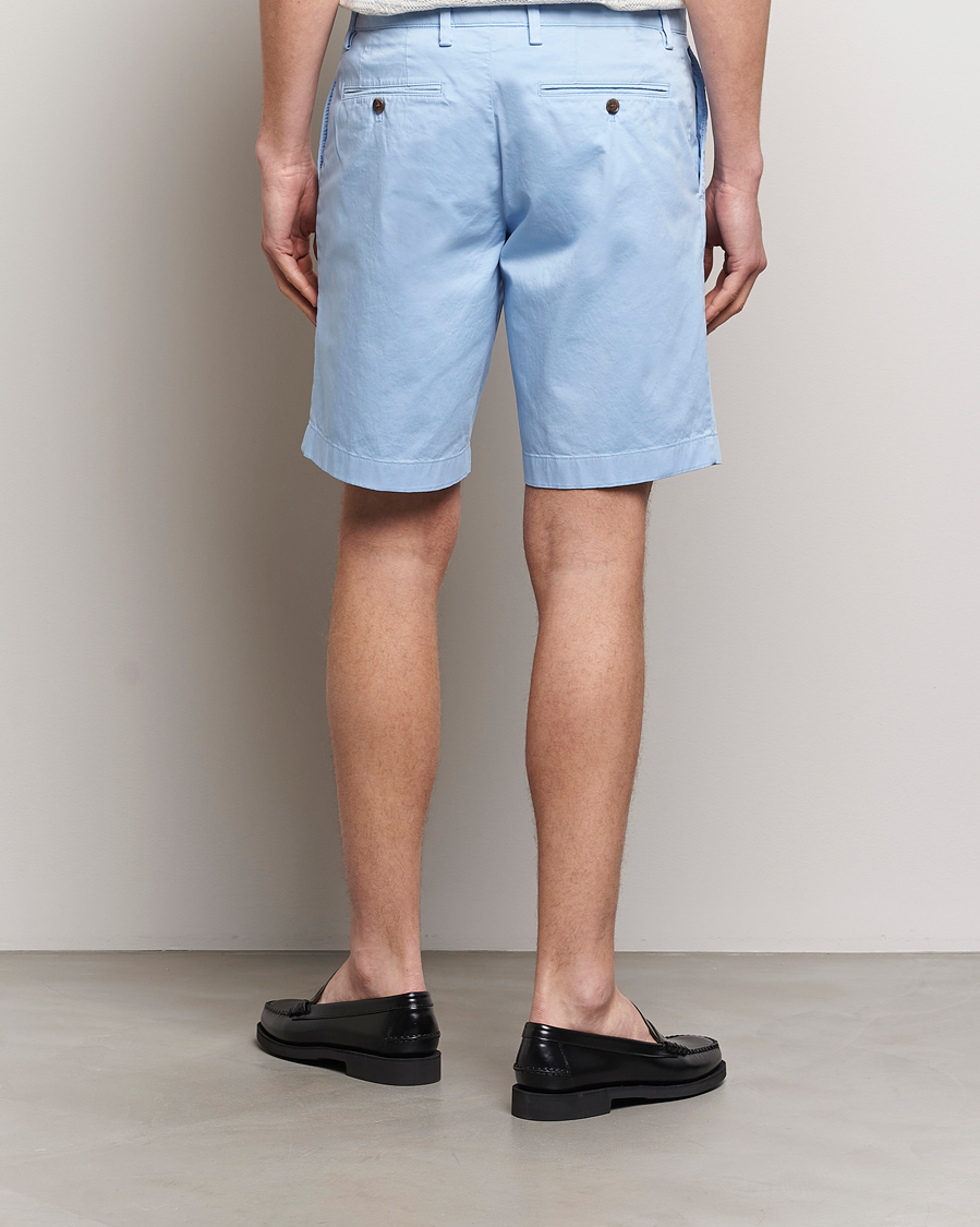 Homme | Shorts | J.Lindeberg | Nathan Cloud Satin Shorts Chambray Blue