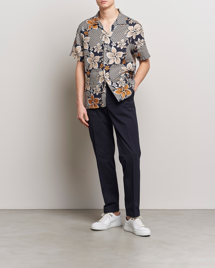 Homme | Chemises | J.Lindeberg | Elio Linen Island Floral Shirt Island Floral Mix