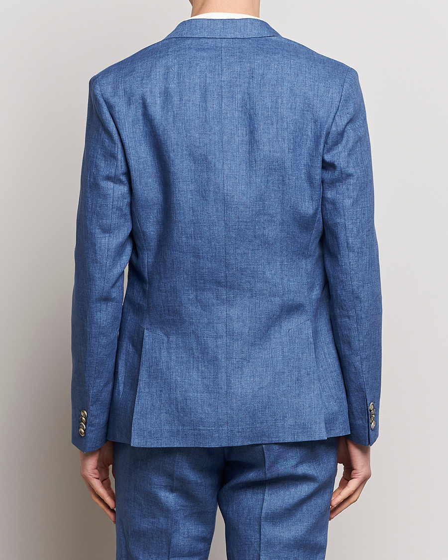 Homme | Blazers | J.Lindeberg | Hopper U Super Linen Blazer Chambray Blue