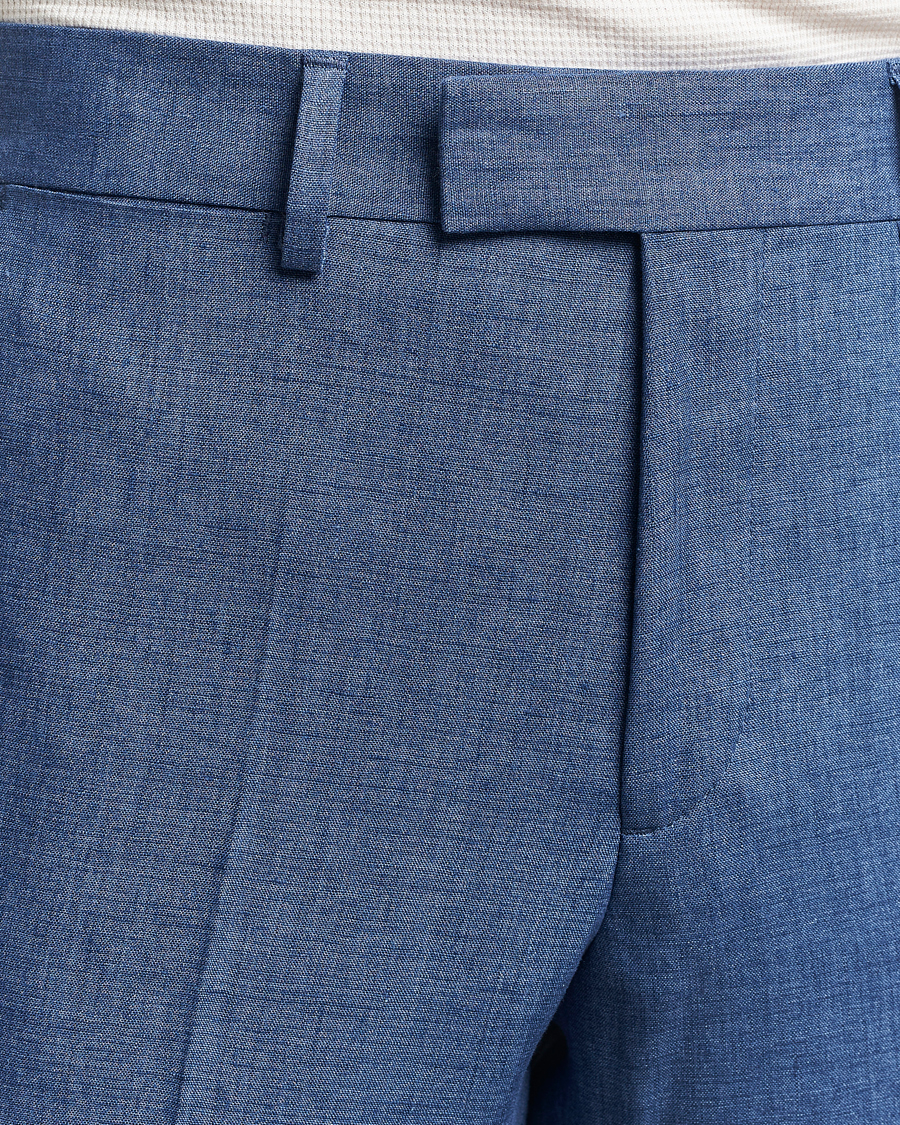 Homme | Pantalons | J.Lindeberg | Grant Super Linen Pants Chambray Blue