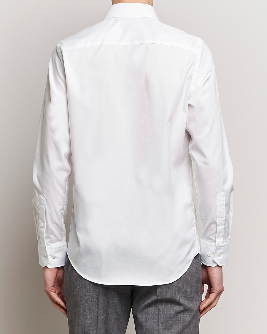 Homme | Chemises | Oscar Jacobson | Slim Fit Cut Away Non Iron Twill Optical White