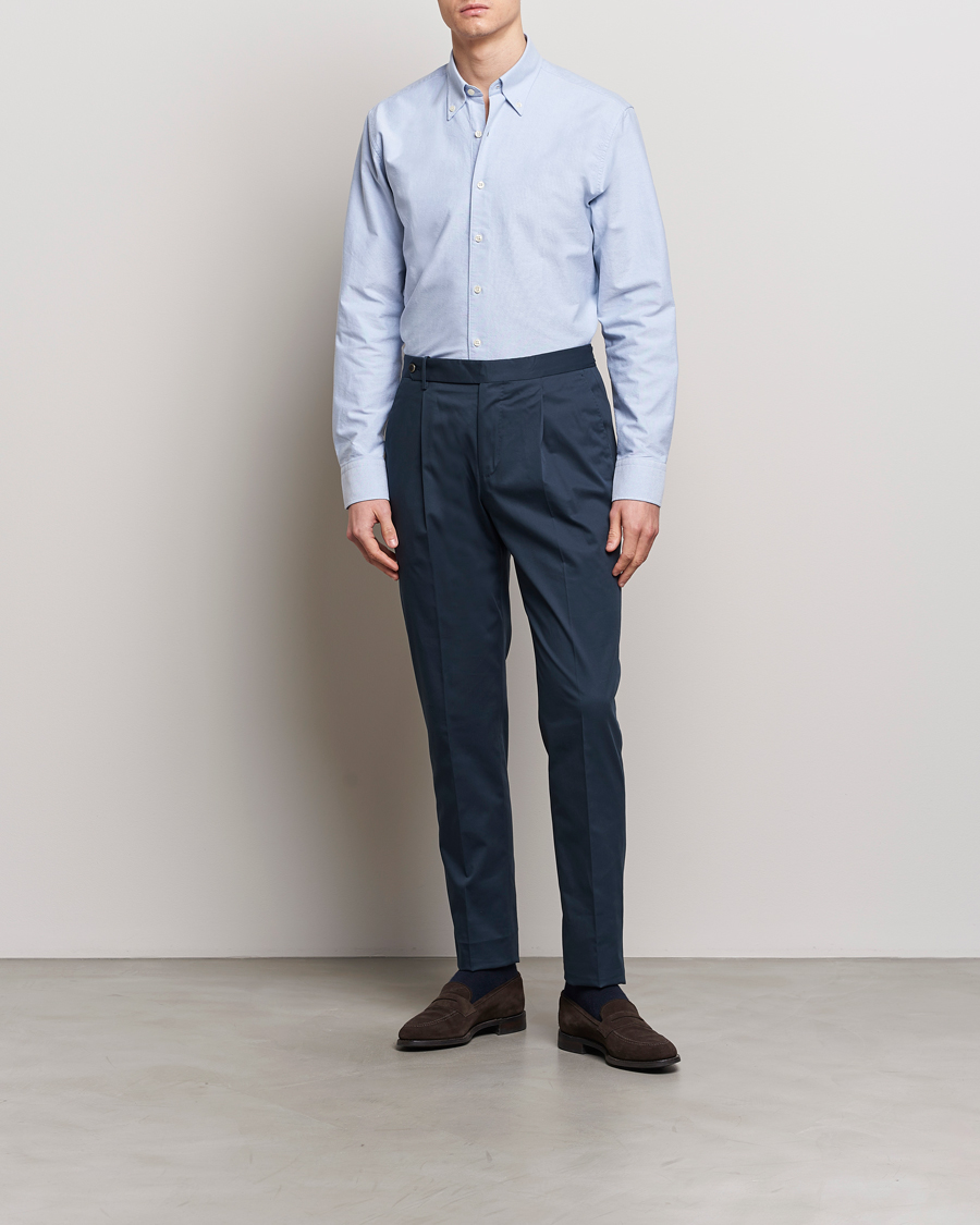 Homme | Chemises | Oscar Jacobson | Reg Fit BD Casual Oxford Light Blue