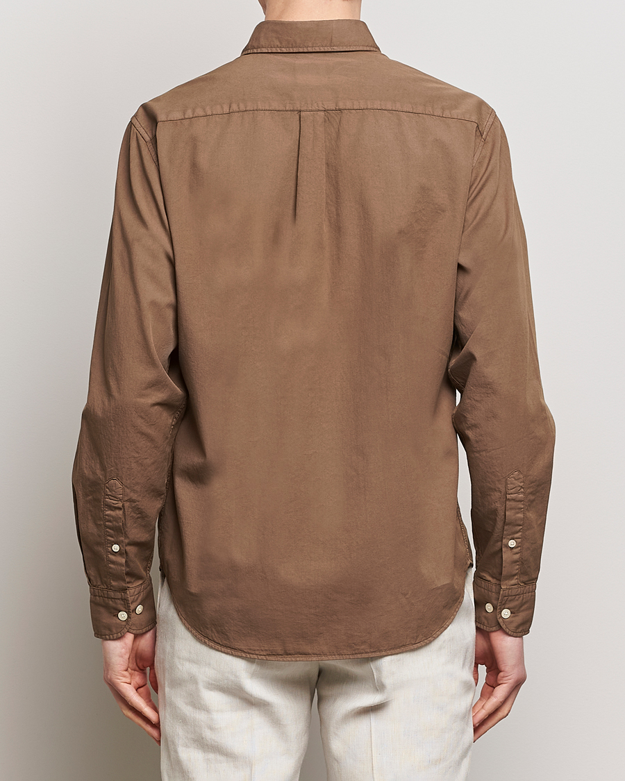 Homme | Chemises | Oscar Jacobson | Reg Fit Wide Spread C GD Twill Light Army Green