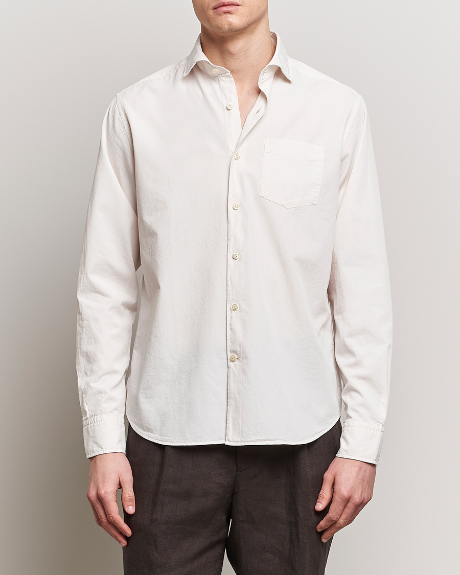 Homme | Chemises | Oscar Jacobson | Reg Fit Wide Spread C GD Twill Ecru White