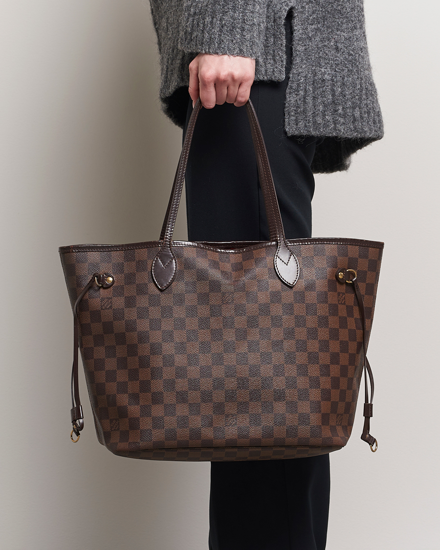 Homme | Louis Vuitton Pre-Owned Neverfull MM Totebag Damier Ebene | Louis Vuitton Pre-Owned | Neverfull MM Totebag Damier Ebene
