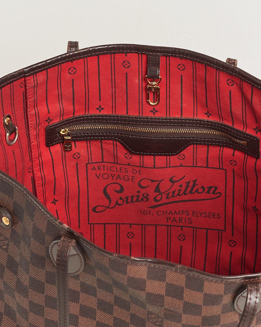 Homme | Louis Vuitton Pre-Owned Neverfull MM Totebag Damier Ebene | Louis Vuitton Pre-Owned | Neverfull MM Totebag Damier Ebene