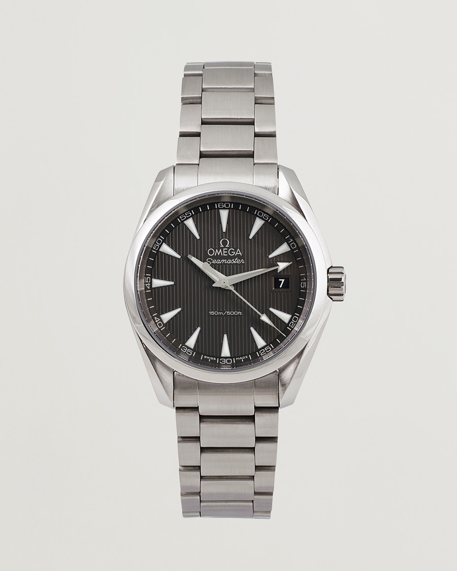 Homme | Omega Pre-Owned Seamaster Aqua Terra Silver | Omega Pre-Owned | Seamaster Aqua Terra Silver