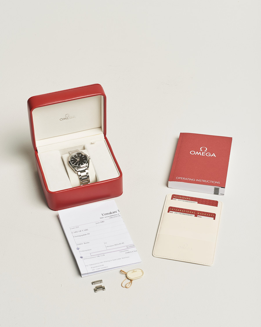 Homme | Omega Pre-Owned Seamaster Aqua Terra Silver | Omega Pre-Owned | Seamaster Aqua Terra Silver