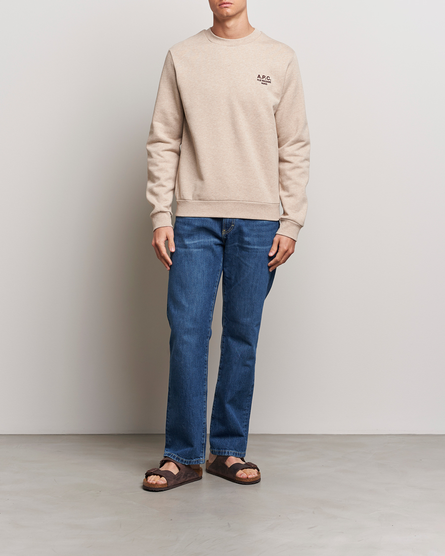 Homme | Pulls Et Tricots | A.P.C. | Rue Madame Sweatshirt Beige Chine