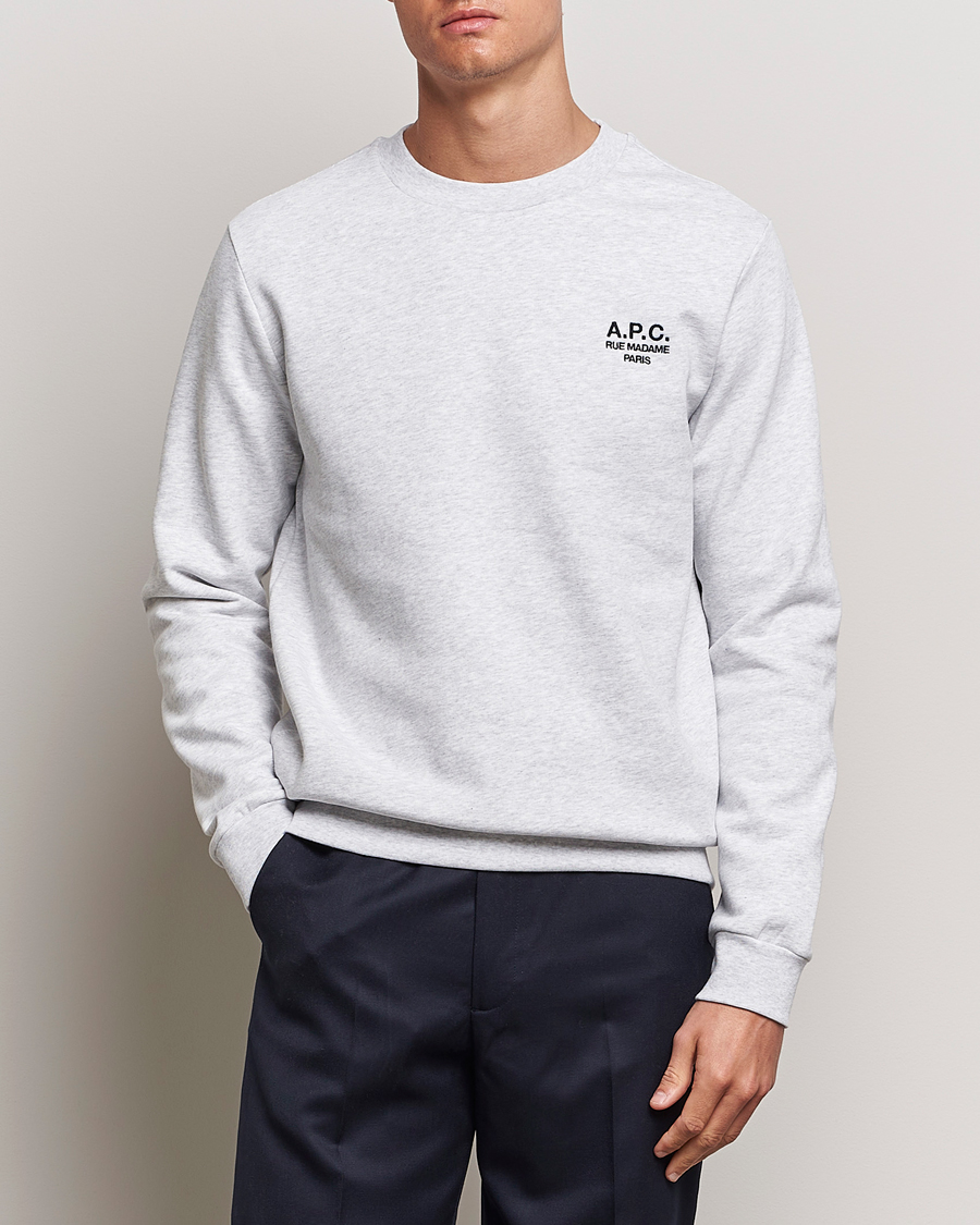 Men | Sweatshirts | A.P.C. | Sweatshirt Rue Madame Grey Chine