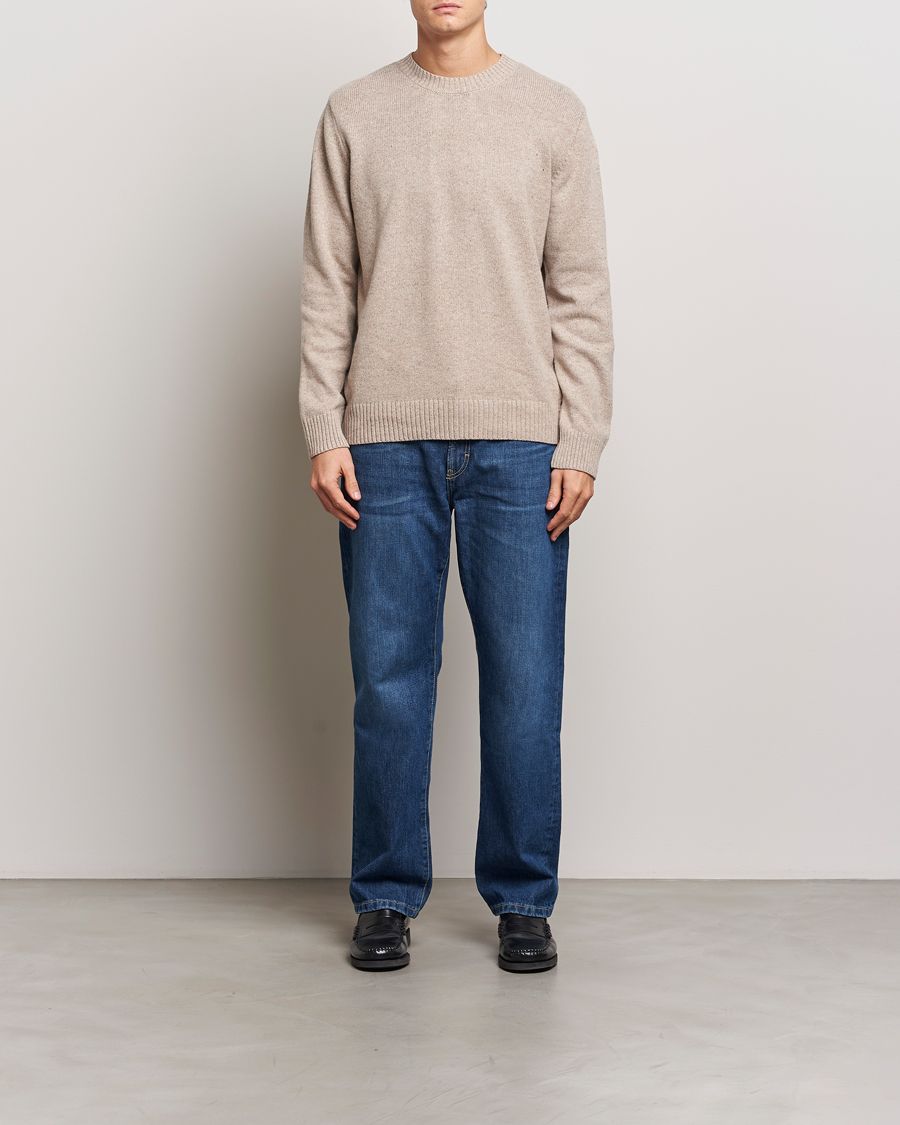 Homme | Pulls Et Tricots | A.P.C. | Pull Lucien Wool Knitted Sweater Beige
