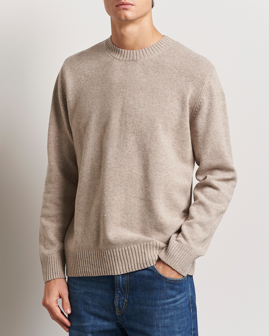 Homme | Pulls Et Tricots | A.P.C. | Pull Lucien Wool Knitted Sweater Beige