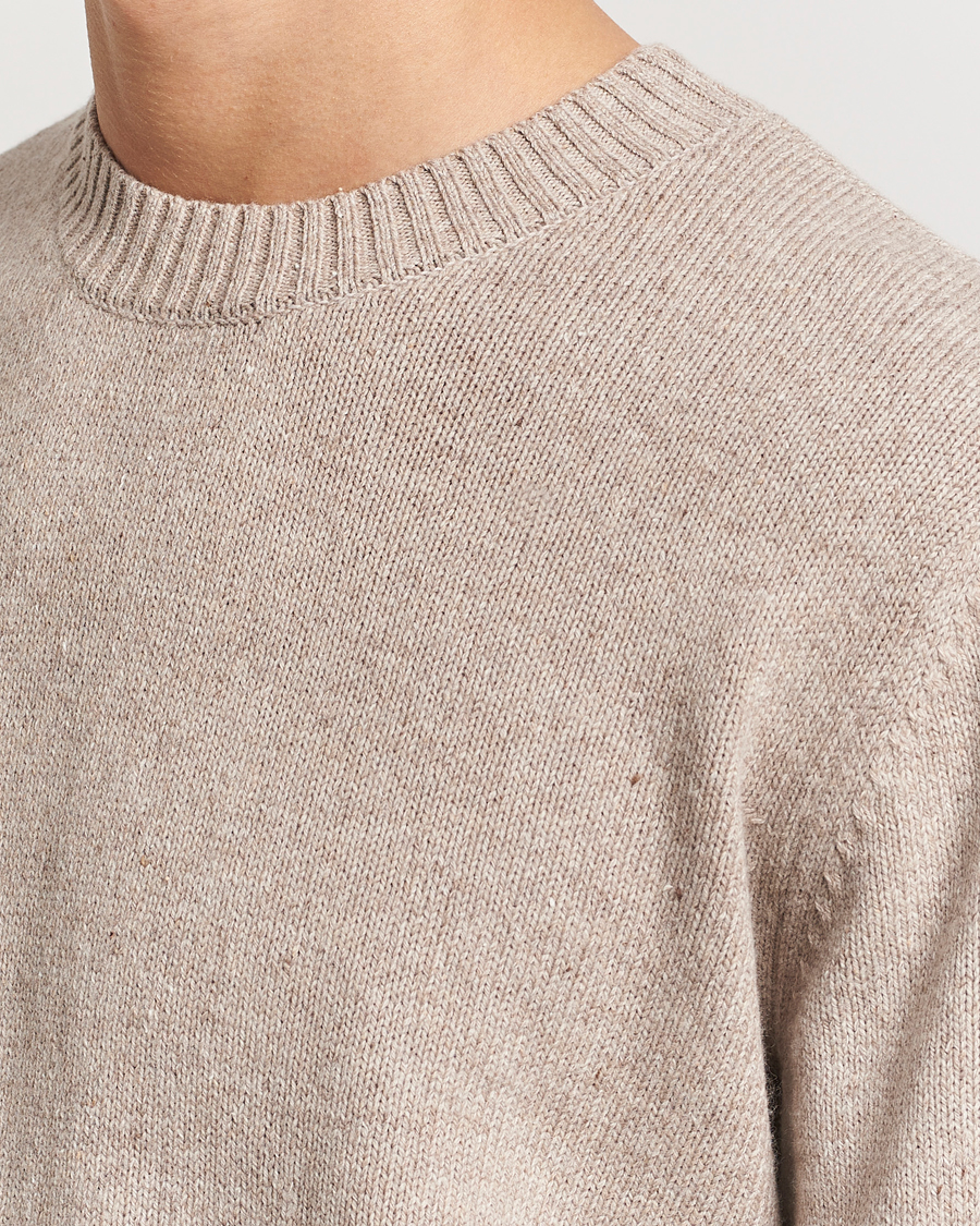 Homme | Pulls Et Tricots | A.P.C. | Pull Lucien Wool Knitted Sweater Beige