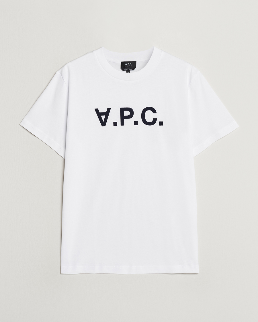 Homme | T-shirts | A.P.C. | VPC T-Shirt White/Dark Navy