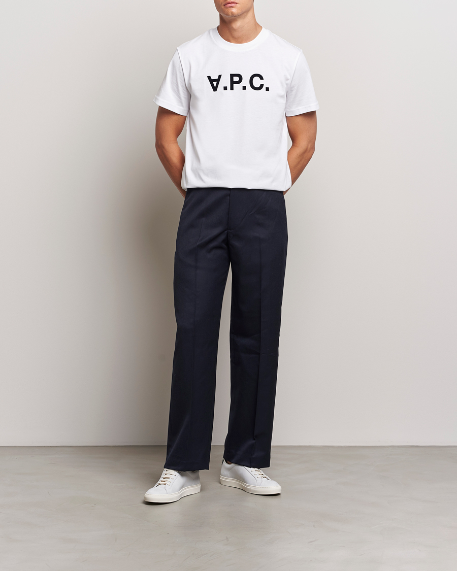 Homme | T-shirts | A.P.C. | VPC T-Shirt White/Dark Navy
