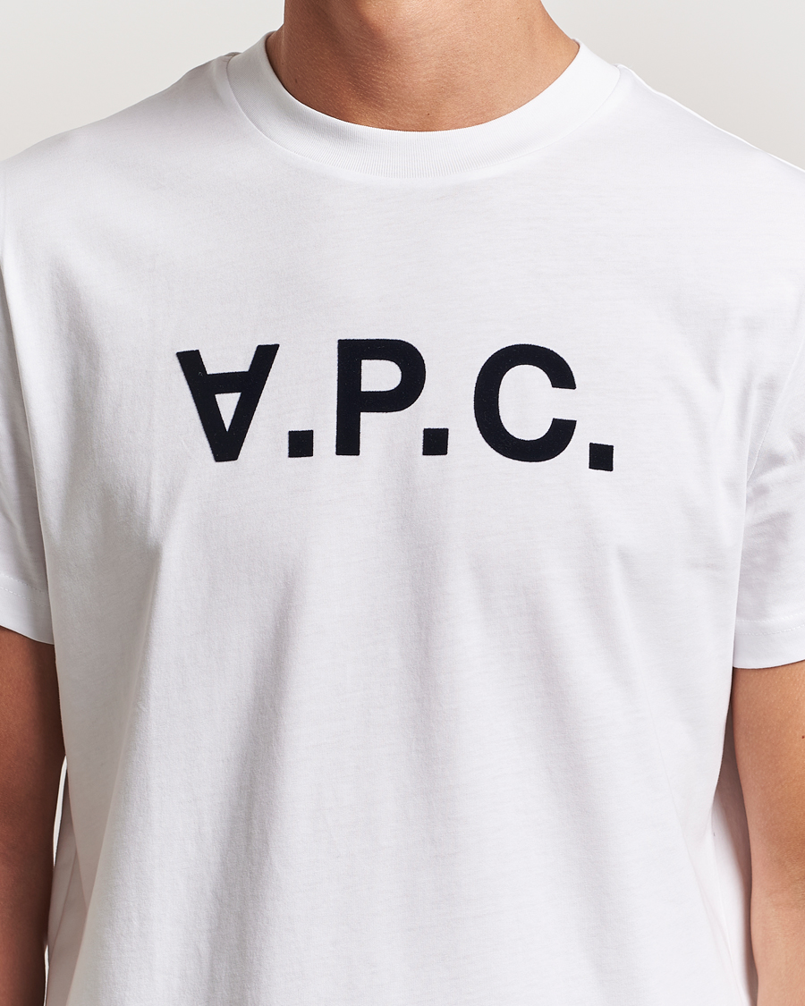 Homme | T-shirts | A.P.C. | VPC T-Shirt White/Dark Navy