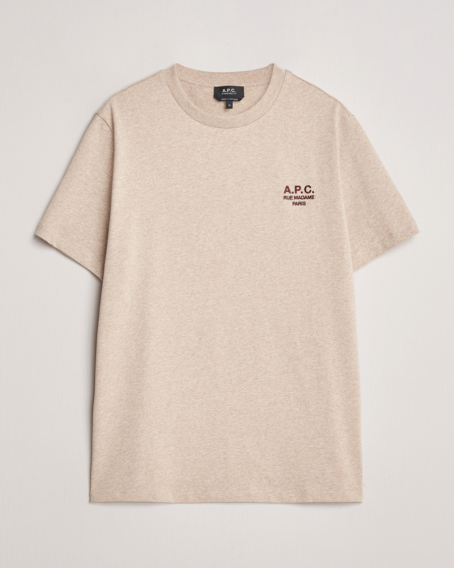 Homme | T-shirts | A.P.C. | Rue Madame T-Shirt Beige Chine