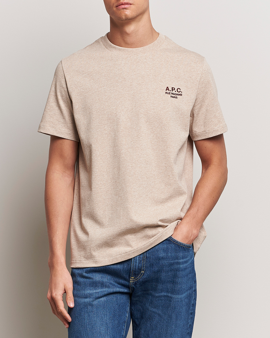 Homme | T-shirts | A.P.C. | Rue Madame T-Shirt Beige Chine