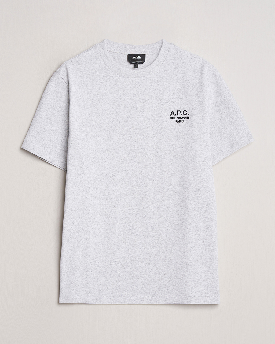 Homme | T-shirts | A.P.C. | Rue Madame T-Shirt Heather Grey