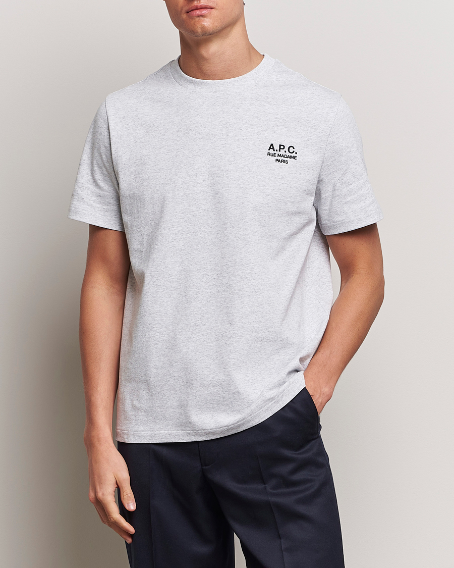 Homme | T-shirts À Manches Courtes | A.P.C. | Rue Madame T-Shirt Grey Chine