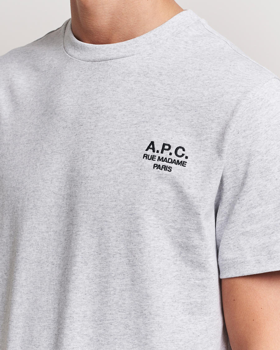 Homme | T-shirts | A.P.C. | Rue Madame T-Shirt Heather Grey