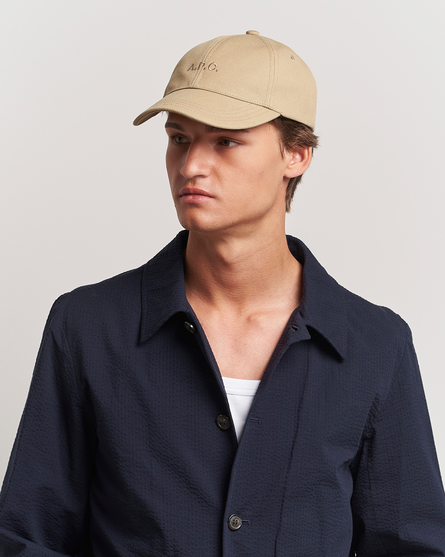Homme | A.P.C. Charlie Baseball Cap Dark Beige | A.P.C. | Charlie Baseball Cap Dark Beige